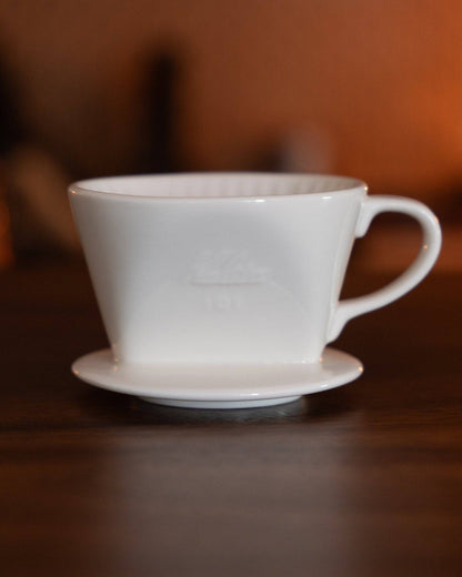 kalita 波佐見燒陶瓷濾杯 101（白色）日本製造 - Coffee Stage 咖啡舞台