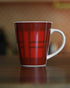 Kalita 陶瓷馬克杯 300ml - 紅色Kalita格子款 - Coffee Stage 咖啡舞台