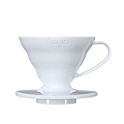 HARIO V60 樹脂咖啡濾杯 01 白色