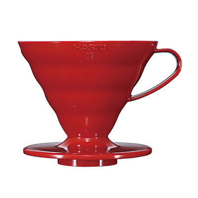 HARIO V60 樹脂咖啡濾杯 02 紅色
